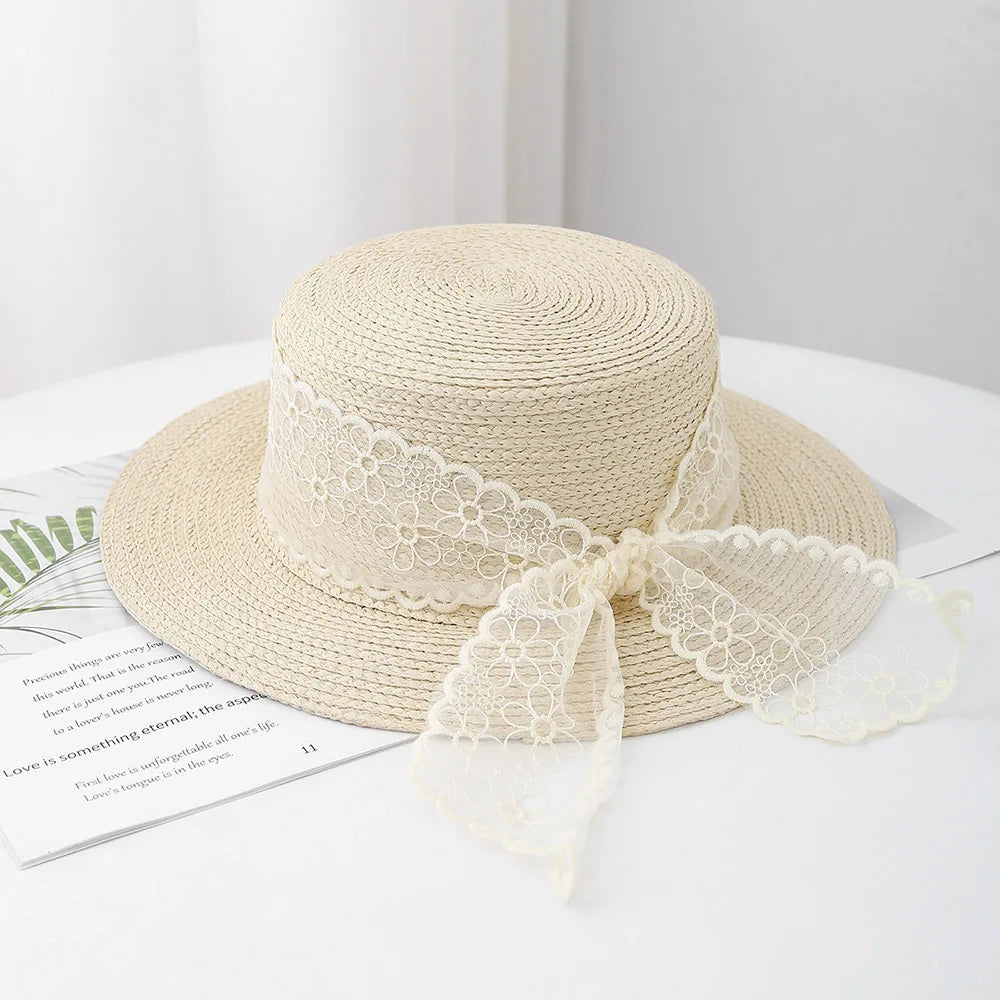Summer Hats For Women Lace Bow