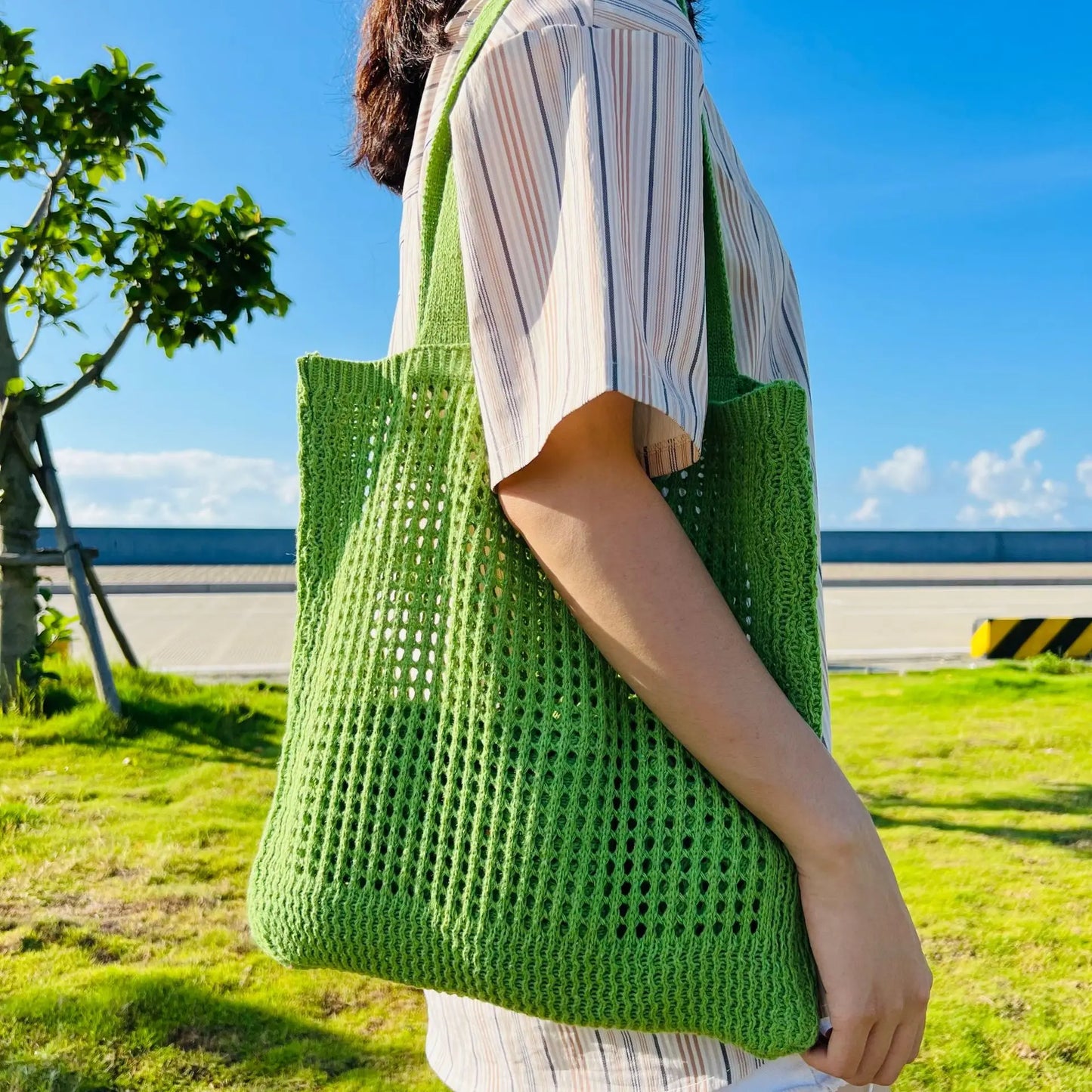 Crochet Mesh Beach Tote Bags