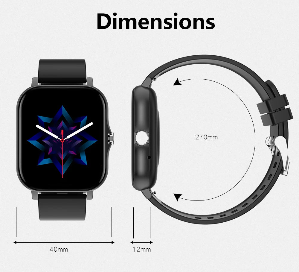 Smart watch with full touch screen