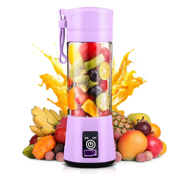 Portable USB Rechargeable 6 Blades Fruit Juicer Machine