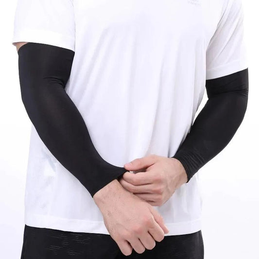 Black Stretchable Sun Protection Sleeves