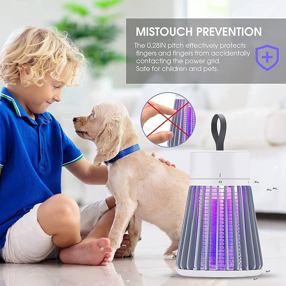 USB Mosquito Killer Lamp White ABS Rechargeable