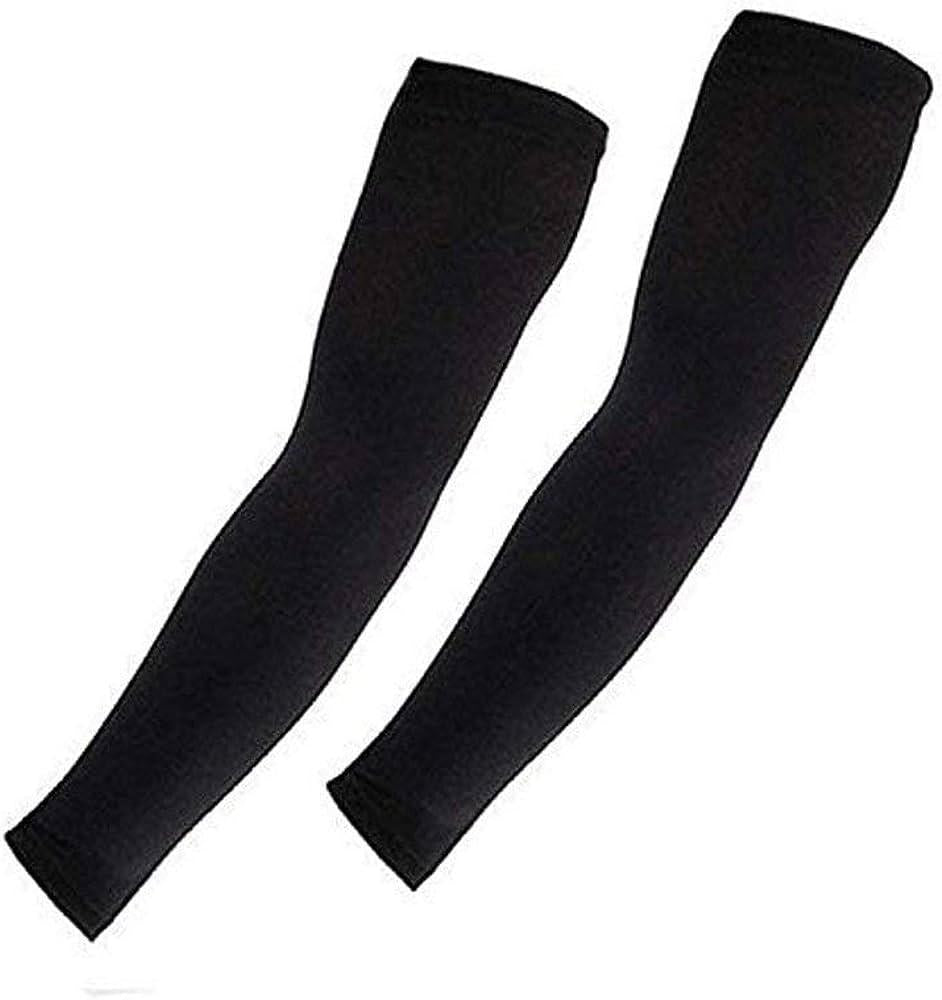 Men UV Protection Arm Sleeves Black