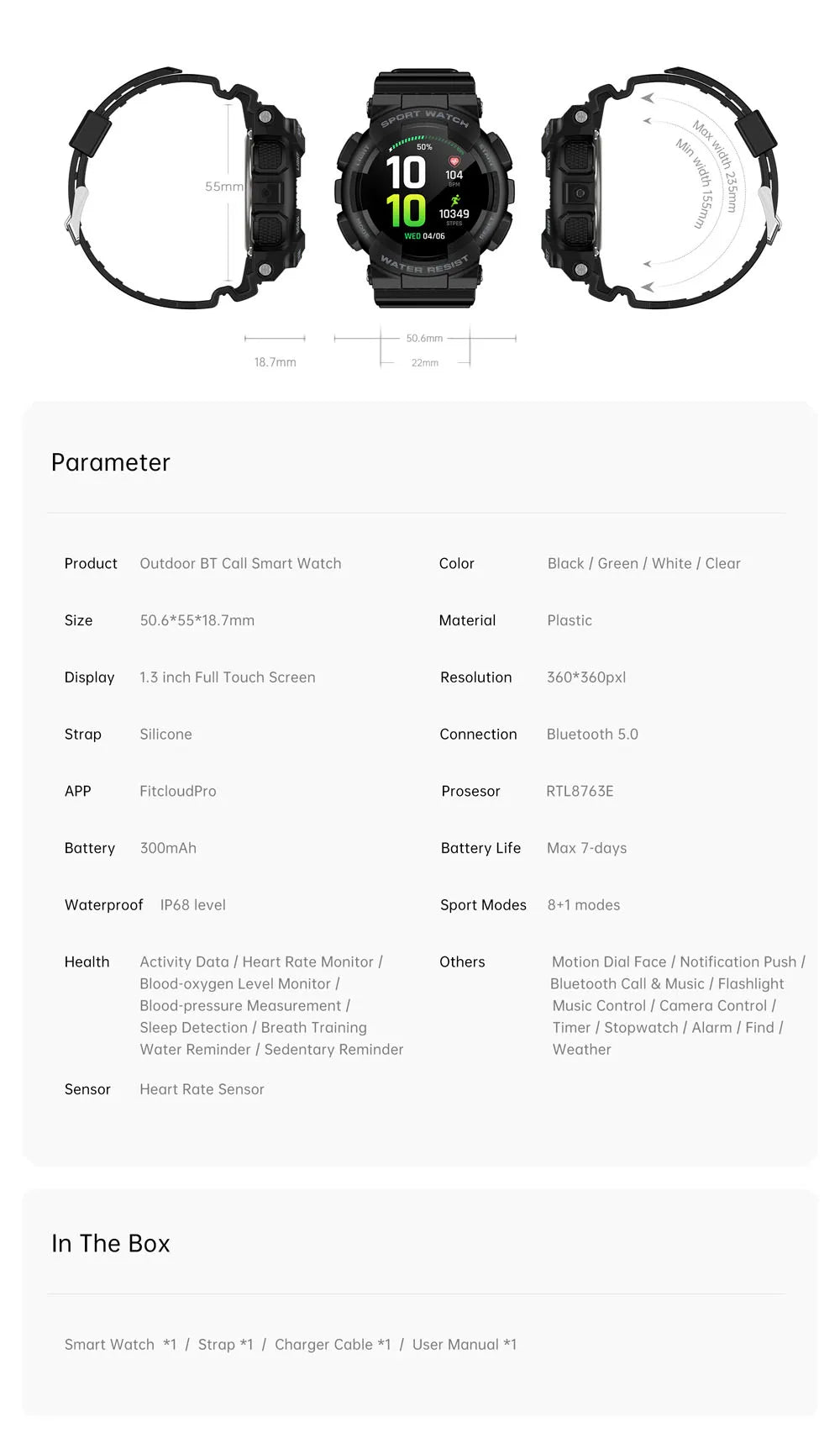 2026  Smart Watch Original Design IP68