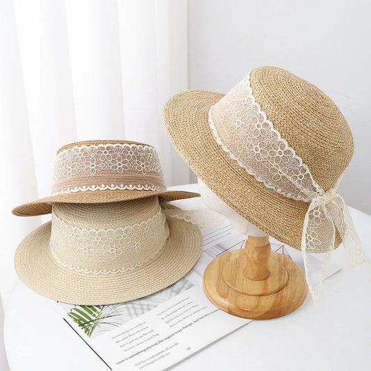 Summer Hats For Women Lace Bow