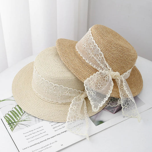 Summer Hats For Women Lace Bow
