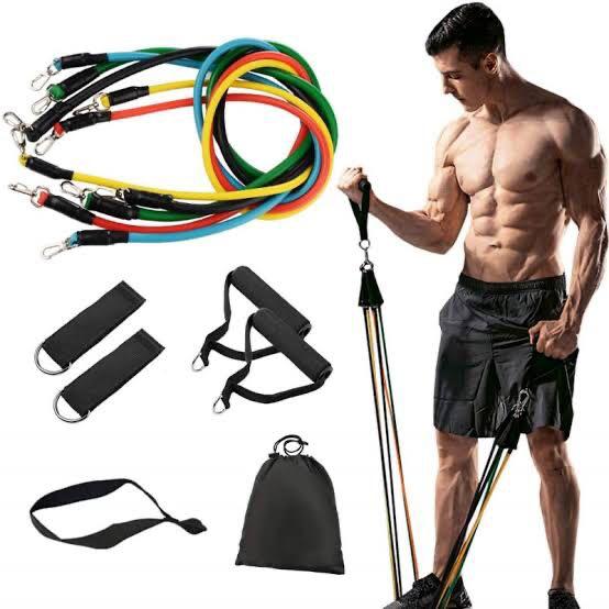 Resistance Exercise Legs Ankle Straps with Waterproof Carry Bag (Pack of 11)