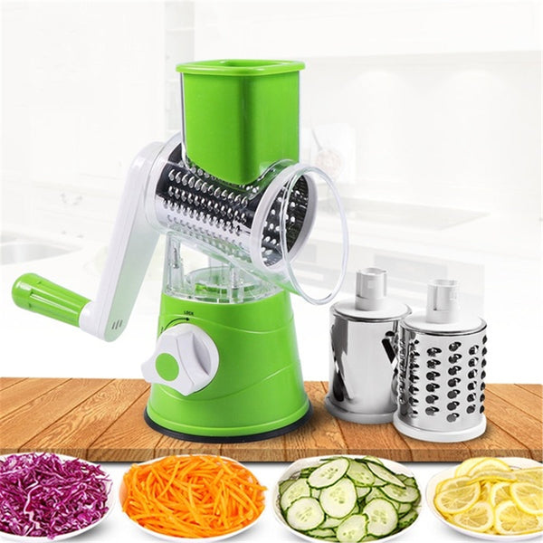 Tabletop Drum Grater Manual Vegetable Cutter