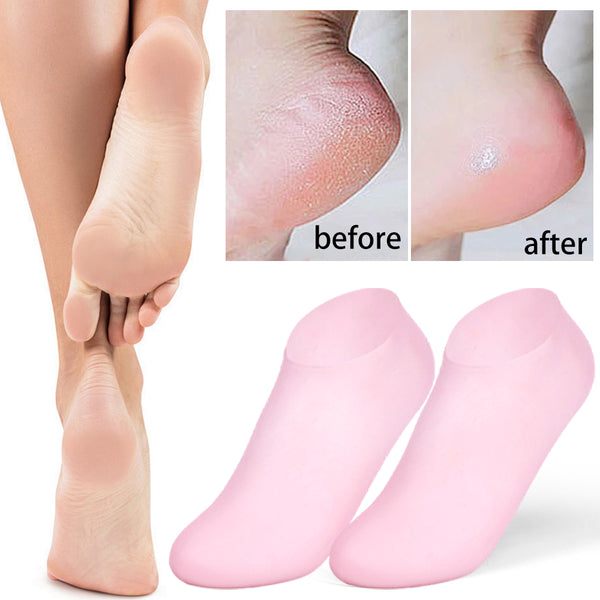 2PCS Silicone Moisturizing Socks